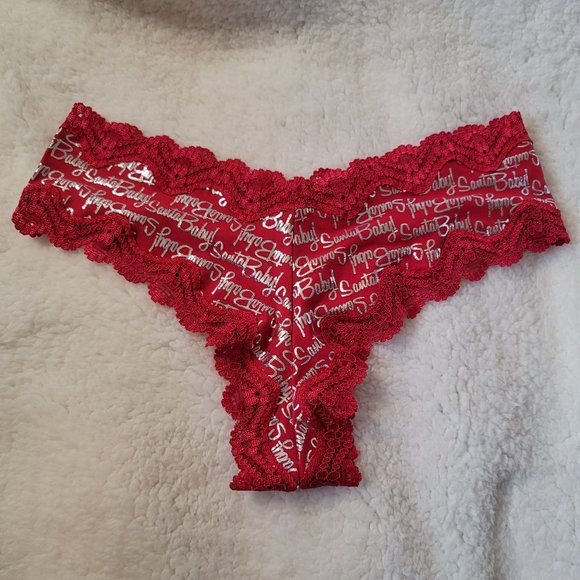 Victoria's Secret Cheeky Santa Baby Panty Red - Picture 2 of 9